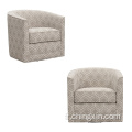 Wholesale chaise d'accent pivotante Beige Multi Tissu